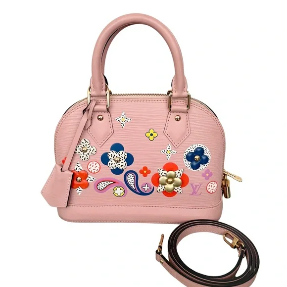 Louis Vuitton Epi Alma BB Blooming Flowers Multicolor Rose Ballerine Pink - Picture 6 of 15